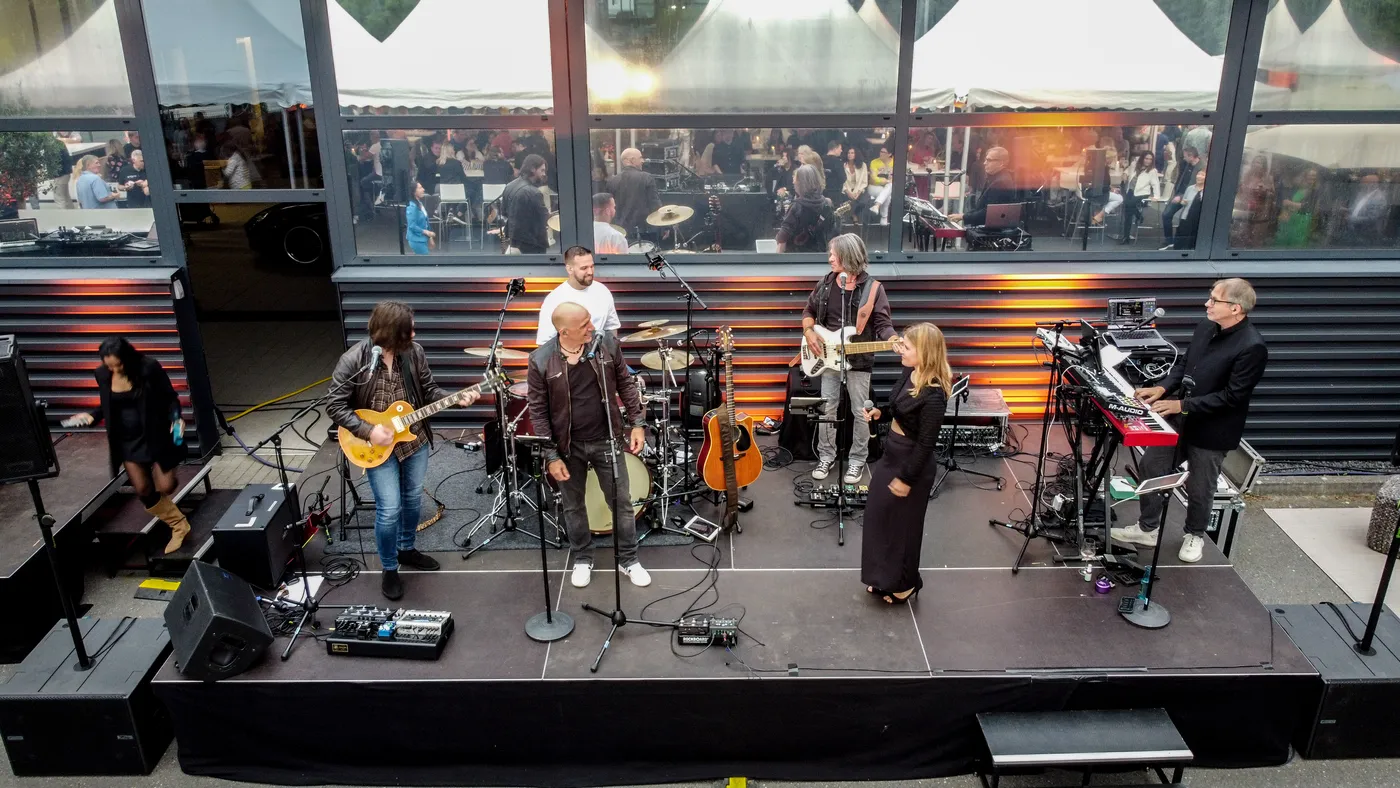 Live-Band auf der Eventbühne